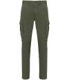 NS740 Native Spirit Washed Cargo Trousers Washed Organic Khaki colour image
